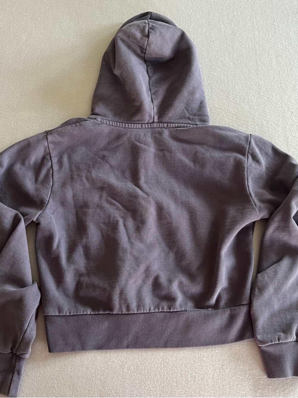 Brandy Melville Navy Blue Zip Crystal Hoodie - Picture 4 of 4